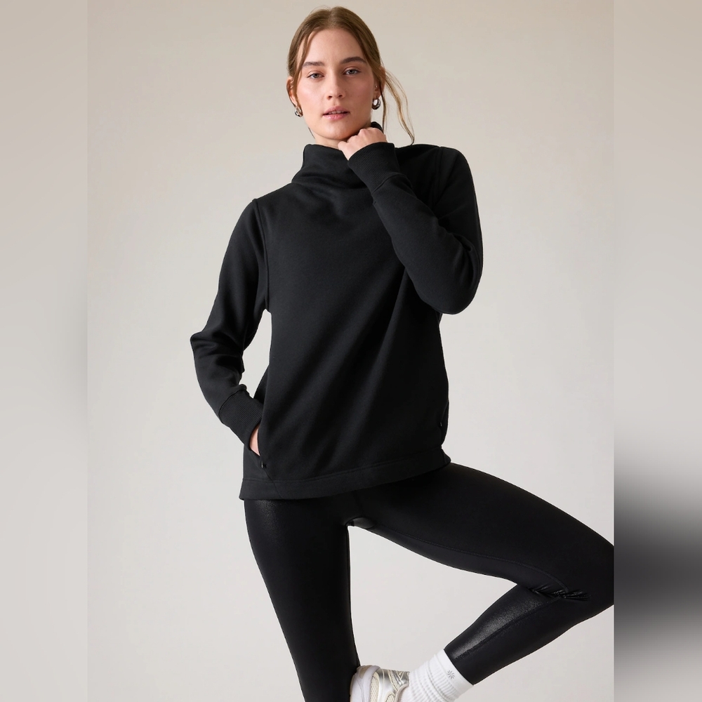 ATHLETA Cozy Karma Twist Neck Sweatshirt Medium